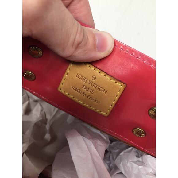 Louis Vuitton Monogram Vernis Reade PM Hand Bag in Red M91088 - Picture 7 of 16